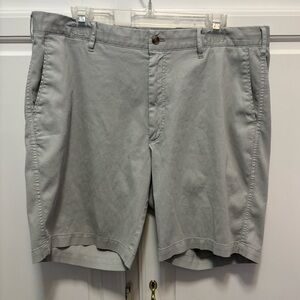 Peter Millar Bedford Cotton Blend Classic Fit Gray 9” inseam Short Men’s 36
